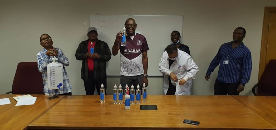 UNIVERSITY OF BOTSWANA STUDENTS INITIATE PRODUCTION OF HAND SANITIZERS AS RESPONSE TO COVID-19