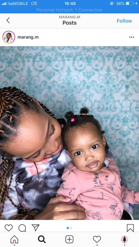 5 Adorable Pictures of Marang Molosiwa And Her Daughter